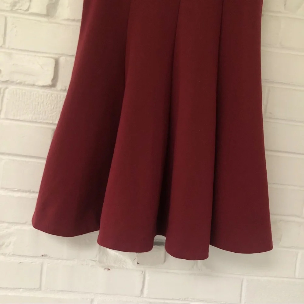 🍁Free People Fit-and-Flare Sleeveless Red Dress S - Picture 2 of 7